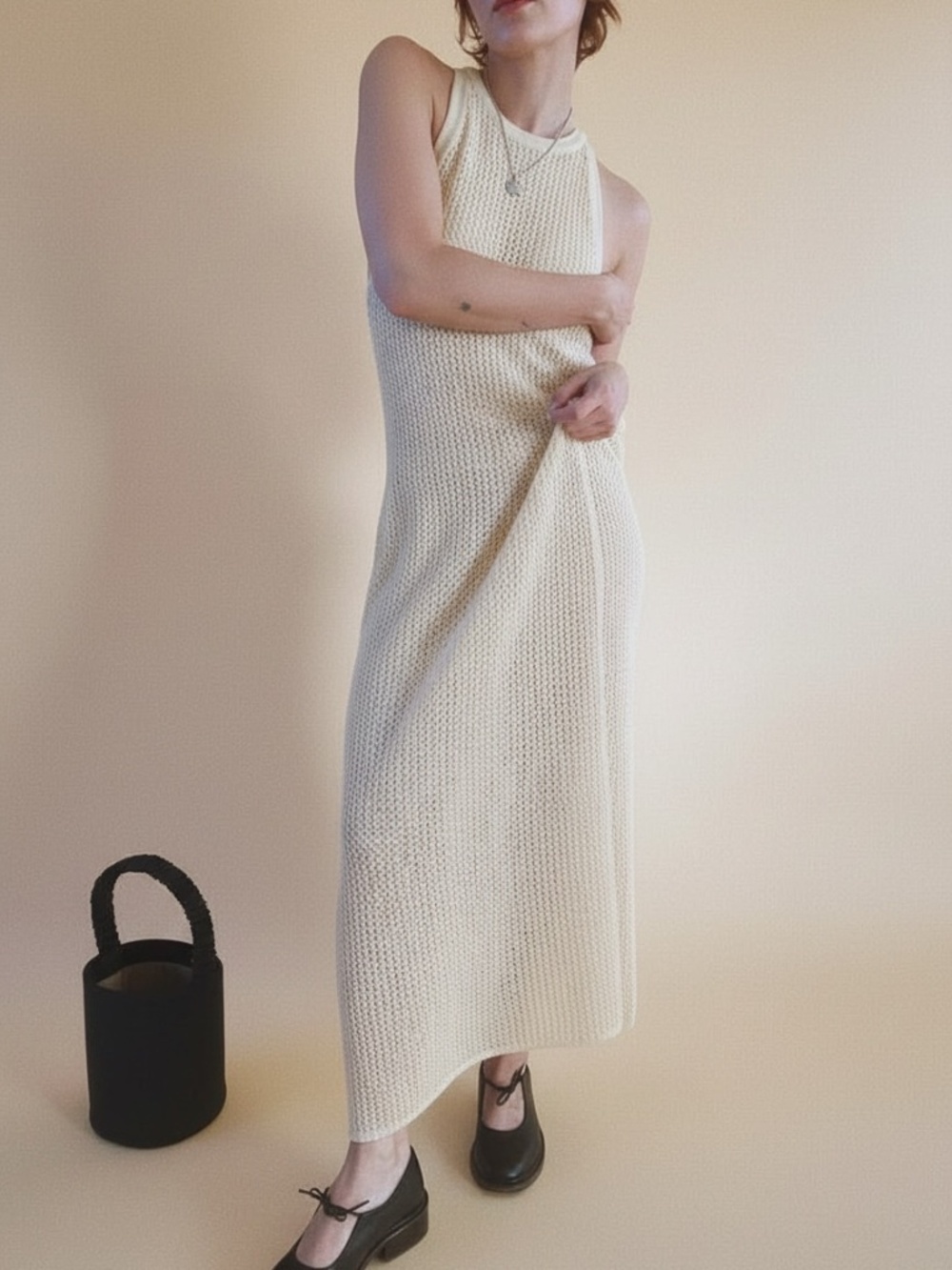 #103 - OPEN EDIT - CROCHET DRESS // PTP - 15.5 / L - 57.5
